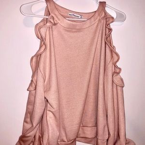 pink long sleeve sweater